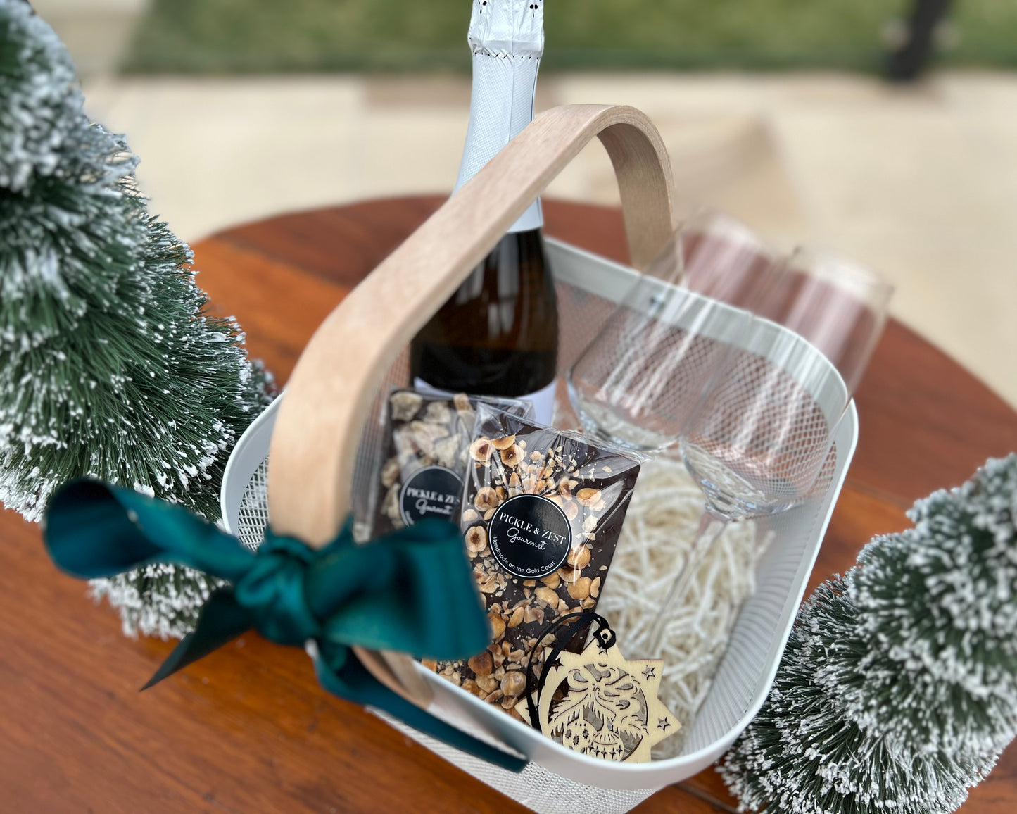 Christmas bubbles and chocolate