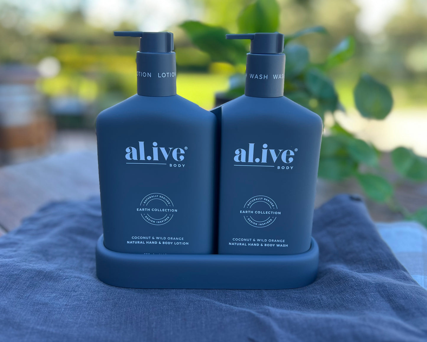 al.ive body wash and lotion Coconut & Wild Orange