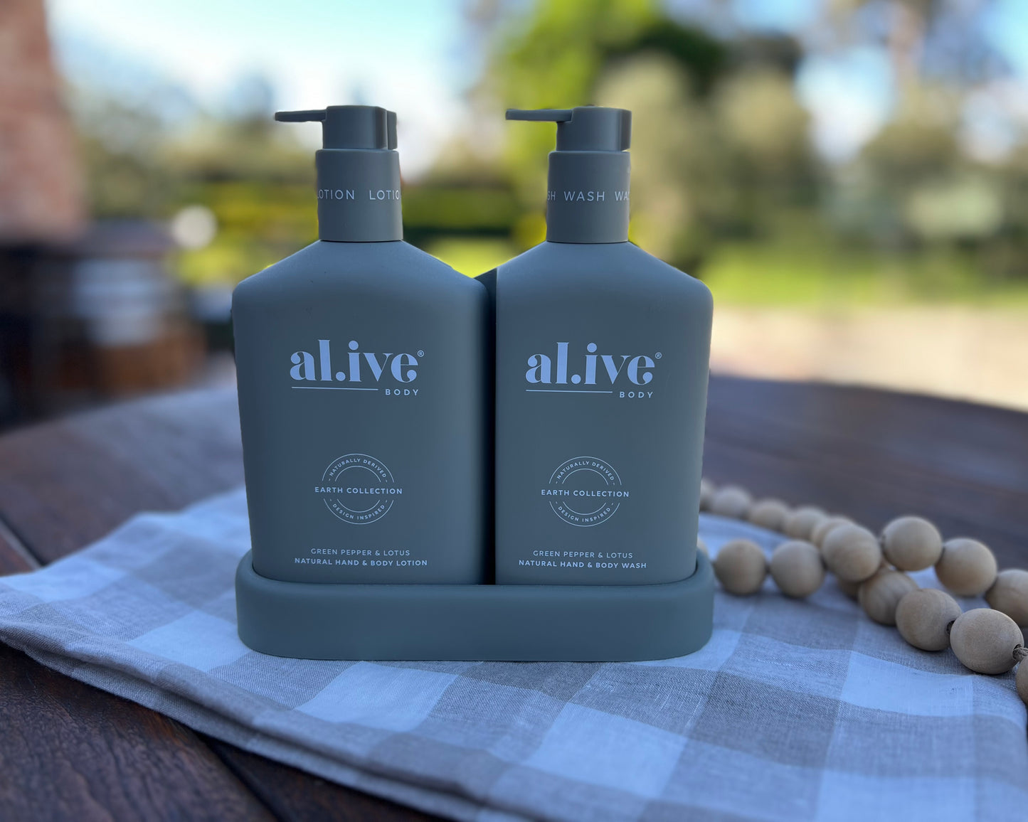 al.ive body wash & lotion Green Pepper & Lotus