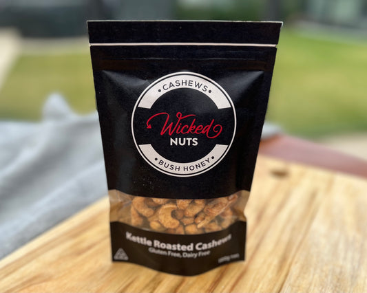 Wicked nuts bush honey roasted cashews