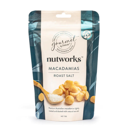 Nutworks Roasted salted macadamia nuts 75g