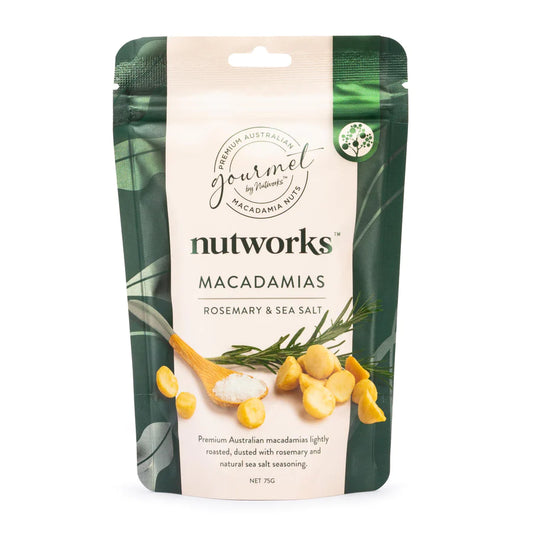 Nutworks Rosemary and Sea Salt macadamia nuts 75g