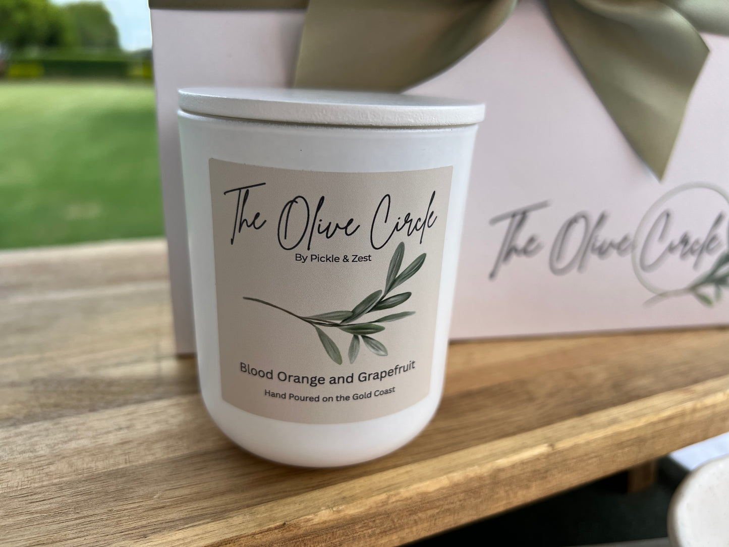 Olive Circle Soy Candle